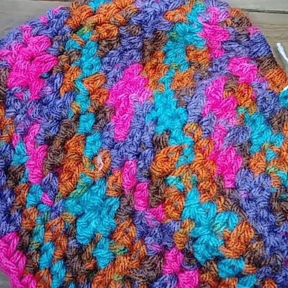 Childrens Messy Bun Hat Cap Multi Colored - Picture 2 of 2